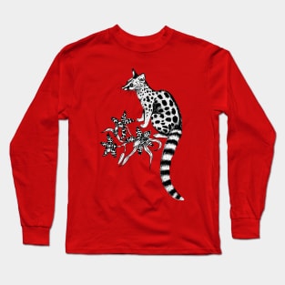 Genet with Orchids Long Sleeve T-Shirt